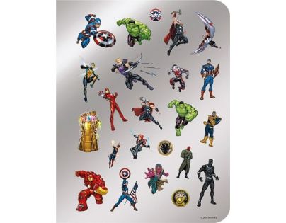 Jiri Models 100 samolepek s omalovánkami Marvel