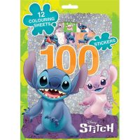 Jiri Models 100 samolepek s omalovánkovými listy Lilo a Stitch