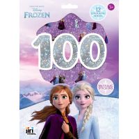 JIRI MODELS a.s. 100 metalických samolepek s omalovánkovými listy Ledové království