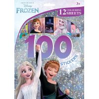 JIRI MODELS a.s. 100 samolepek s omalovánkovými listy Ledové království