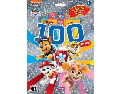 JIRI MODELS a.s. 100 samolepek s omalovánkovými listy Tlapková patrola