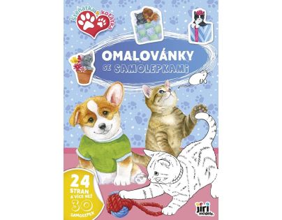 JIRI MODELS a.s. Omalovánky A4 se samolepkami Štěňátka a koťátka JIRI MODELS a.s. Omalovánky A4 se samolepkami Štěňátka a koťátka