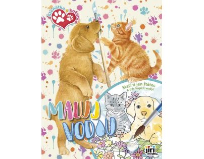 Jiri Models Maluj vodou A4 Štěňátka a koťátka Jiri Models Maluj vodou A4 Štěňátka a koťátka