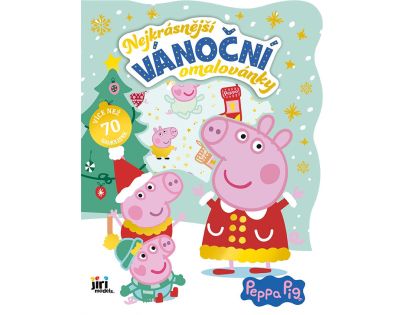 JIRI MODELS Nejkrásnější vánoční omalovánky se samolepkami Prasátko Peppa JIRI MODELS Nejkrásnější vánoční omalovánky se samolepkami Prasátko Peppa