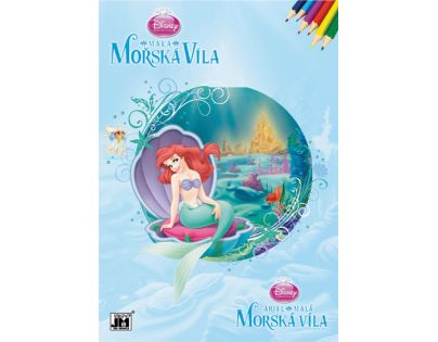 Jiri Models Disney Princess Omalovánky A4 Malá mořská víla