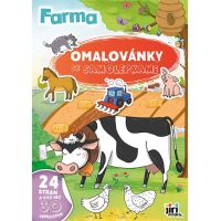 Jiří Models Omalovánky A4 se samolepkami Farma