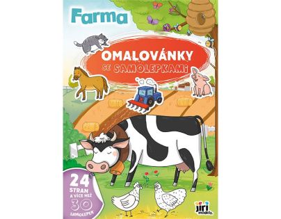 Jiří Models Omalovánky A4 se samolepkami Farma