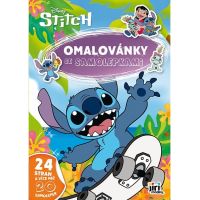 Jiri Models Omalovánky A4 se samolepkami Lilo a Stitch