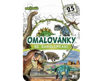 Jiri Models Omalovánky se samolepkami Dinosauři