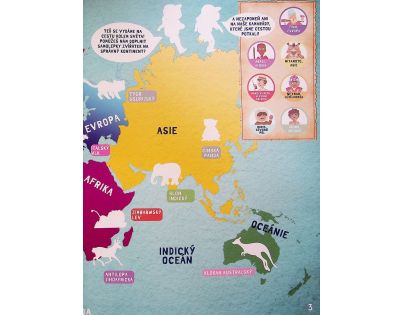 Jiri Models Super samolepkování Zvířata světa