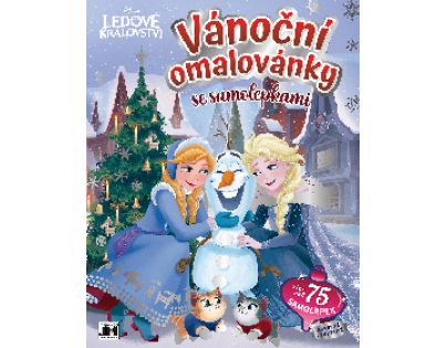 Jiri Models Vánoční omalovánky se samolepkami Ledové království