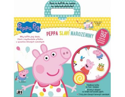 Jiri Models Zábavný kufřík Peppa slaví narozeniny