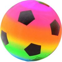 John Toys Duhový míč 20 cm pětiúhelníky