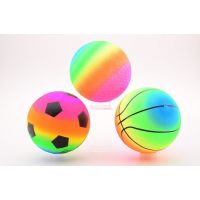 John Toys Duhový míč 20 cm barevný 2