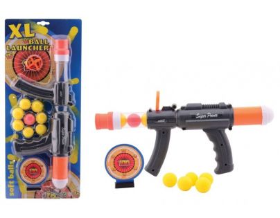 John toys Pistole na pěnové kuličky Černo-oranžová