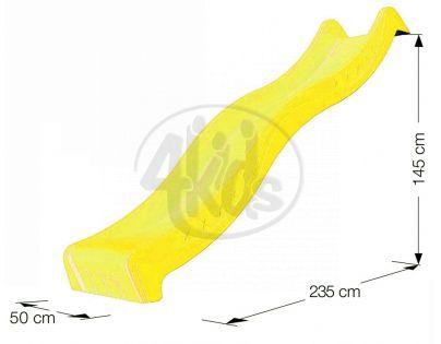 Jungle Gym Žlutá skluzavka 265 cm s přípojkou pro hadici