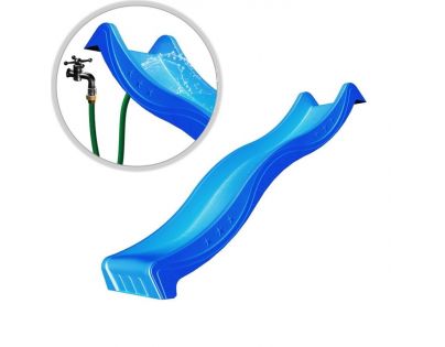 Jungle Gym Modrá skluzavka 265 cm s přípojkou pro hadici