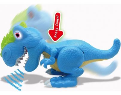 ADC Black Fire Junior Megasaur ohebný a kousací T-Rex modrý