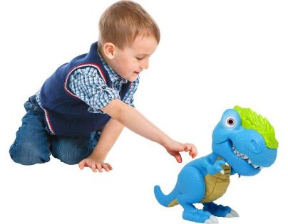 ADC Black Fire Junior Megasaur ohebný a kousací T-Rex modrý