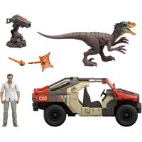 Jurassic World Super auto s řidičem a dinosaurem 4
