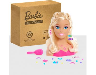 Just Play Barbie Česací hlava blond