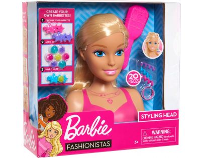 Just Play Barbie Česací hlava blond
