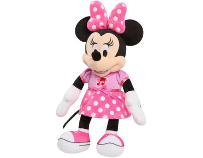 Just Play Minnie Mouse Zpívající plyšák v puntíkových šatičkách 30 cm