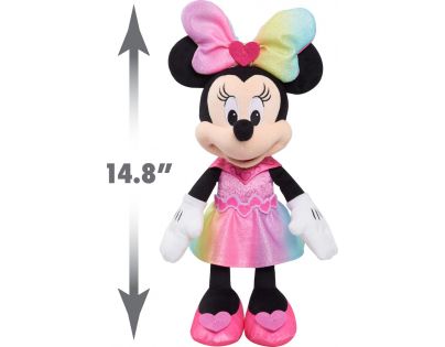 Just Play Minnie Mouse Zpívající plyšák v lesklých šatičkách 30 cm