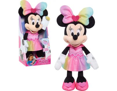 Just Play Minnie Mouse Zpívající plyšák v lesklých šatičkách 30 cm