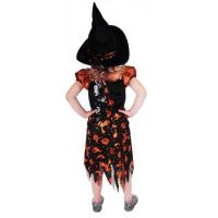 Rappa Karnevalový kostým Čarodějnice halloween s kloboukem vel. M 3