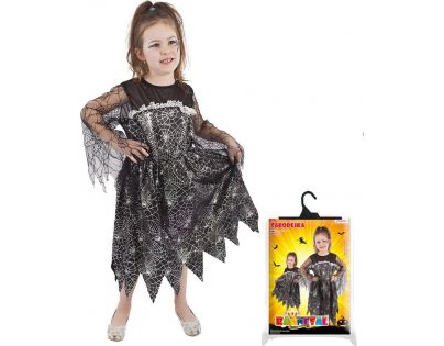Rappa Dětský kostým Čarodějnice halloween 117 - 128 cm