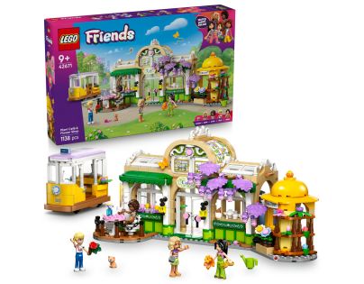 LEGO® Friends 42671 Kavárna plná rostlin a květinářství