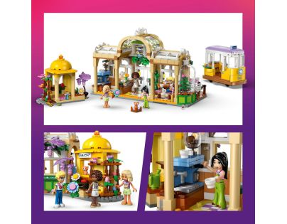 LEGO® Friends 42671 Kavárna plná rostlin a květinářství