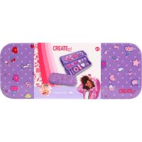 Kazeta růžová s líčením v kovové krabičce rozkládací Creat it!