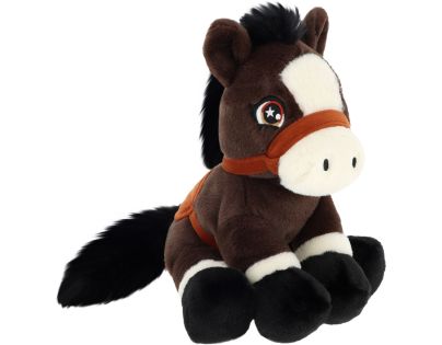 KEEL TOYS Keeleco Poník s ocasem 22 cm hnědý