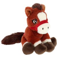 KEEL TOYS Keeleco Poník s ocasem 22 cm rezavý