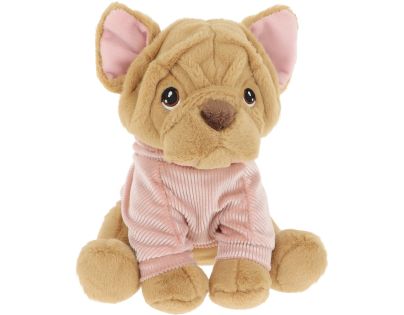 KEEL TOYS Keeleco Štěně v mikině 18 cm hnědý
