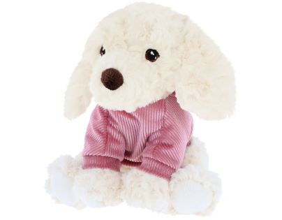 KEEL TOYS Keeleco Štěně v mikině 18 cm bílý