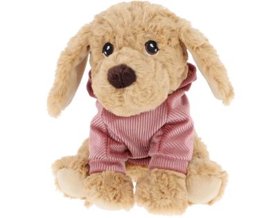 KEEL TOYS Keeleco Štěně v mikině 18 cm béžový