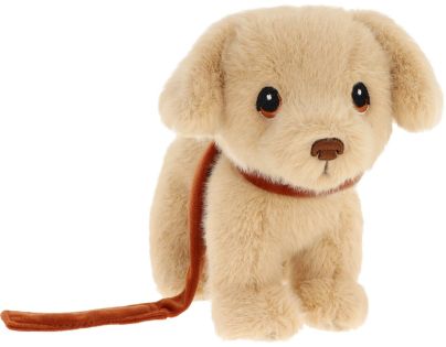 Keeleco Štěně Love na vodítku 14 cm béžové