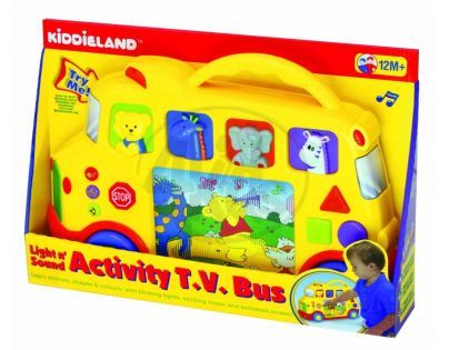 Activity autobus s televizorem a melodiemi Kiddieland