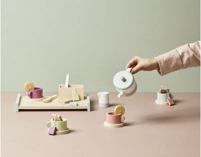 Kids Concept Čajová sada dřevěná Bistro