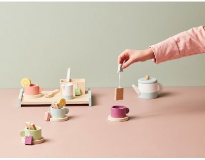 Kids Concept Čajová sada dřevěná Bistro