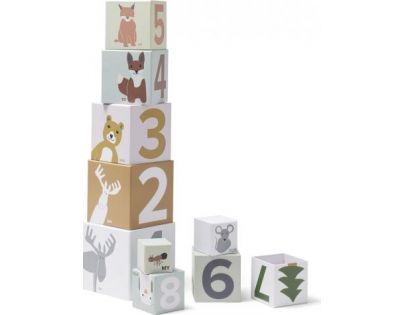 Kids Concept Kostky kartonové Edvin 10 ks