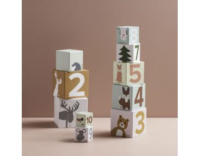 Kids Concept Kostky kartonové Edvin 10 ks