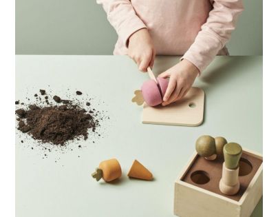 Kids Concept Květináč se zeleninou dřevěný Bistro