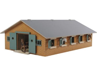 Kids Globe Dřevěné koňské stáje 1:32