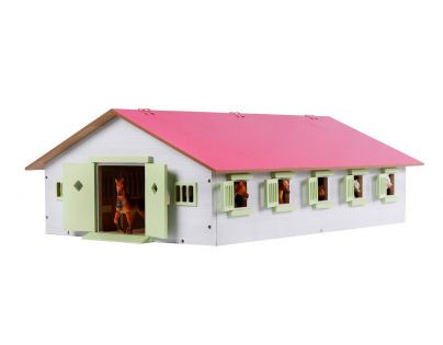 Kids Globe Koňské dřevěné stáje 1:32