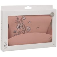 KikkaBoo Bryndák s kapsou Platinum Silicone Flora Blush 3