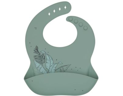 KikkaBoo Bryndák s kapsou Platinum Silicone Flora Sage